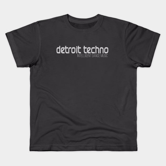 Detroit Techno Intelligent Dance Music Kids T-Shirt by Puzzlebox Records